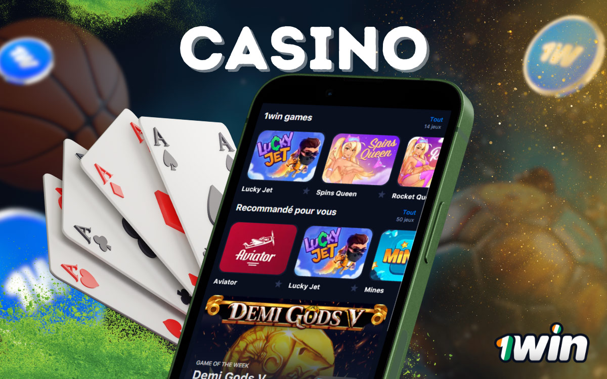 Jeux de casino dans l'application
